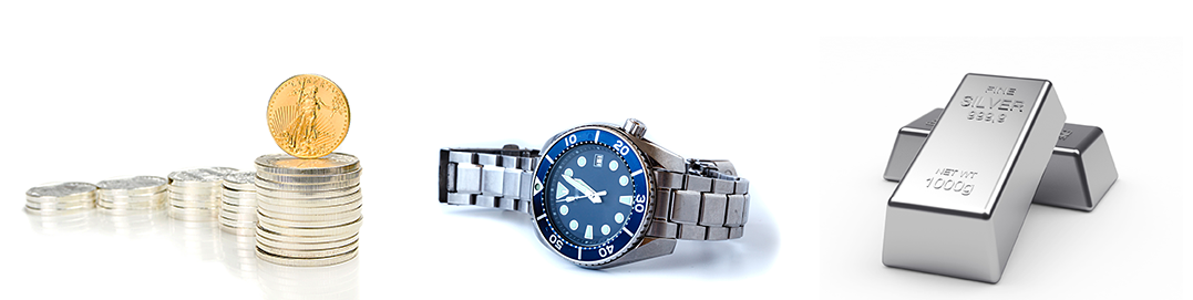 Cash for coins, watches, and silver bars at Alliance Gold and Silver Exchange in Fort Worth, Texas